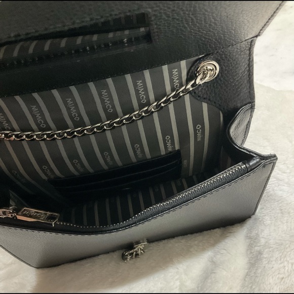 NWOT Mimco trinity clutch - black snake emboss - Picture 7 of 10